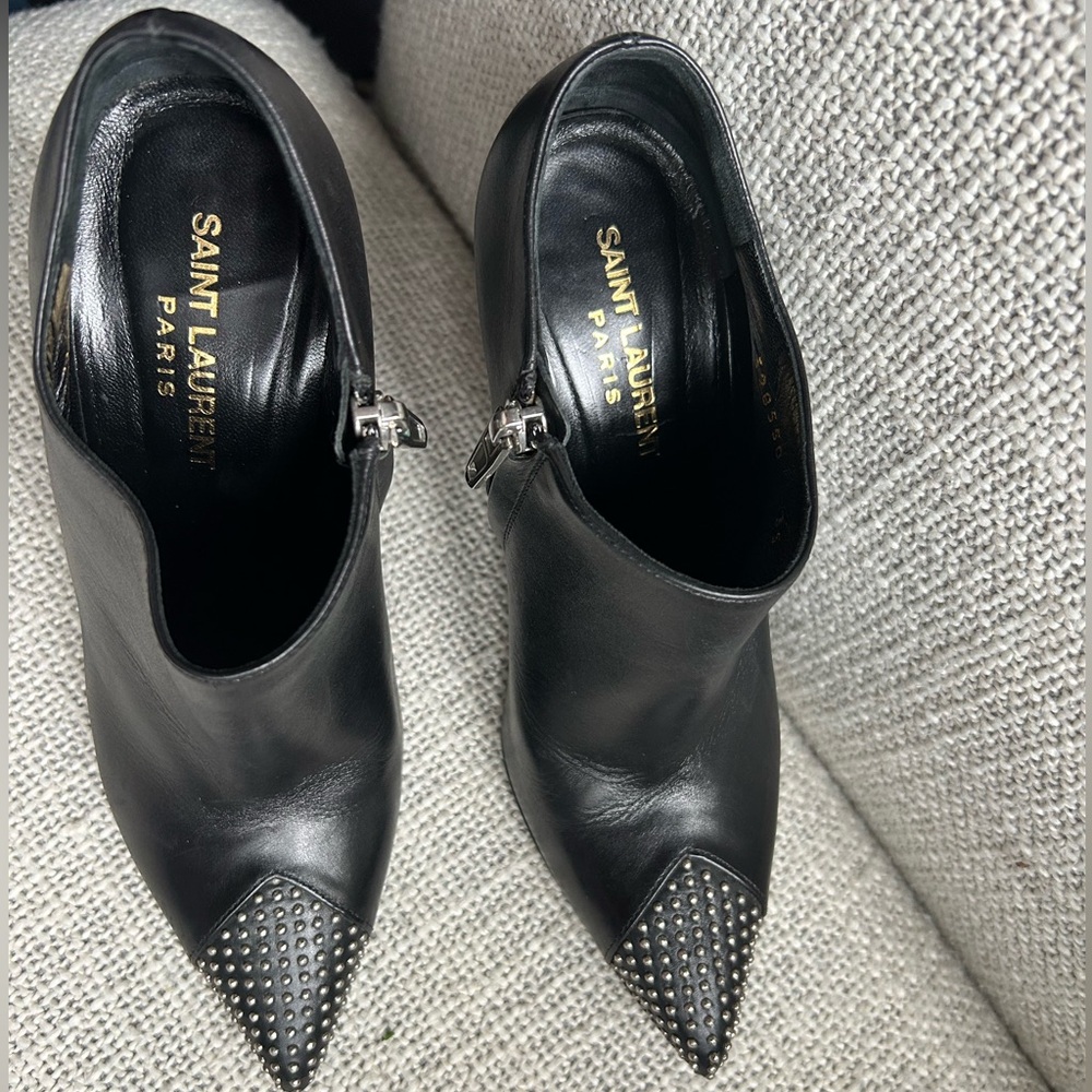 YSL black booties size 35.5